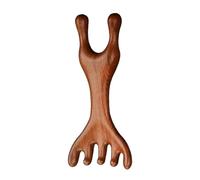 Wooden Massage Comb - Sandalwood Head Massager | Deer Antler Massage Comb | Wooden Deer Antlers Nasal Scraper | Wide Tooth Hair Comb Head Tool | Massager For Fashionable Sandalwood Antler