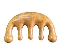 Wooden Massage Comb, Wide Tooth Comb - Tool for Scalp Massage with Wide Teeth - For Stimulation and Relaxation of the Head as well as Personal