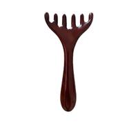 Wooden Massage Head 1 Pcs Natural Sandalwood Five Paws Massage Comb Meridians Dredging Scalp Facial(A)