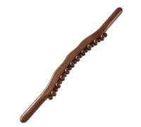Wooden Massage Roller - Fascia Massager, 31-Bead Back Massage Roller Stick, Natural Portable Wood Rolling Bar for Home House Bedroom Office Indoor Women Men Arm Legs