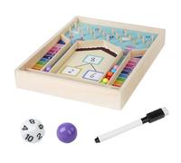 Wooden Math Maze - Marble Counting Puzzle, Preschool Number Game, Montessoris Activity Board | Educational Learning Supplies For Nursery Kindergarten Children Math Skills Development