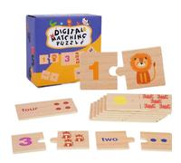 Wooden Math Puzzle - Number Learning Game, Educational Counting Activity | Hands-On montesori Toy for Early Education, STEM Skill Development, Classroom Resource, Home Learning esentials