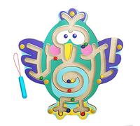 Wooden Maze Toys For Kids Interactive Puzzle Game Board Montessori Activity for Child Fine Motor Skill Development Educational (Mint Green, One Size)