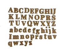 Wooden MDF Alphabet Letters Upper Case Lower Case ABC 3, 6, 10cm (Upper case Set only 3cm)