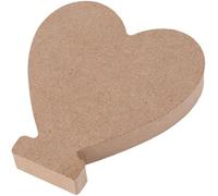 Wooden MDF Heart Symbol - Size 8cm Tall - Free Standing Wooden Letters for Arts & Crafts Personalized Name Decor