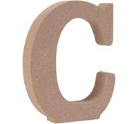 Wooden MDF Letter C - Size 13cm - Arts & Crafts Personalized Name - Free Standing Wooden Letters (C)