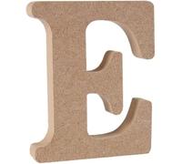 Wooden MDF Letter E - Size 13cm - Arts & Crafts Personalized Name - Free Standing Wooden Letters (E)