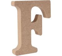 Wooden MDF Letter F - Size 13cm - Arts & Crafts Personalized Name - Free Standing Wooden Letters (F)