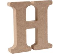 Wooden MDF Letter H - Size 8cm Tall - Free Standing Wooden Letters for Arts & Crafts Personalized Name Decor