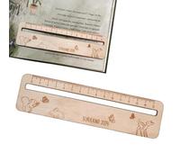 Wooden - Measuring Ruler For Text Guide Tool | Student Teachers Reading Accessories Classroom Teaching Aid Durable Practical Study Aid Kit
