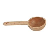 Wooden Measuring Spoon for Powder and Flour Ergonomic Handle | Black Walnut, Smooth Surface, Simple Kitchen Tool, for Home Cooks and Bakers in Pantry Scooping