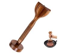 Wooden Meat Chopper with Handle,Meat Chopper for Ground Beef