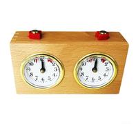 Wooden Mechanical Chess Clock Timer for Chinese Chess and Various Chess Games