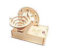 Wooden Mechanical Marble Runing Gear Model Science Educational Toy Physics Teaching Aid for Student Hands on Learning Wood Educational Toy