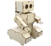 Wooden Mechanical Science Kit with Dual-Wheel System