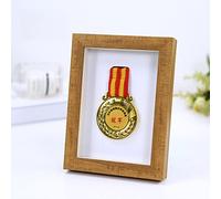 Wooden Medal Display Shadow Box Frame,Sports Awards Medal Photo Frame,for Runners,Marathon,Soccer,Football,Gymnastics & All Sports,Military Medals Pins Patches Badge Award Insignia,Medals Display Case