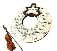 Wooden Melody Tool - 1/2 Chord Wheel Guitar Learning Tool,Music Theory Educational Tool, Of Fifths Wooden Wheel And Musical Educational Tool Of Fifths Wheel For Guitar,Piano,And All