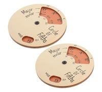 Wooden Melody Tool 2pcs Melody Wheel Circle Fifth Chord Wheel