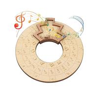 Wooden Melody Tool, Circle Of Fifths Wheel Wooden Melody Tool, Wooden Music Circle Wheel Educational Adjustable Durable Circle Of Fifths Wheel for Musician