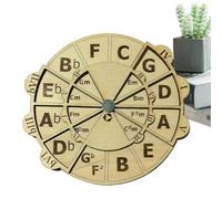Wooden Melody Tool - Music Chord Wheel | Musical Beginners Songwriters Wooden Fifths Melody Tool | Smooth and Delicate Musical Accessories | Wooden Chord Wheel for Music Lover and Musicians