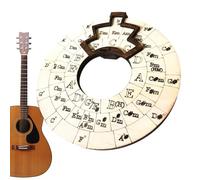 Wooden Melody Tool - Round Chord Wheel for Notes Chords Key Signature | Fast-Track Music Learning & Songwriting Aid for Musicians Teachers Students | Musical Tool - Guitar Piano Ukulele Practice