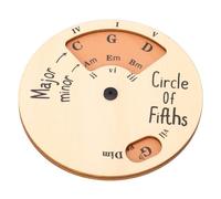 Wooden Melody Tool Round Circle of Fifths Wheel Music Transposition Tool for Musicians Learning Piano Guitar Ukulele Bass Made of Pine Wood