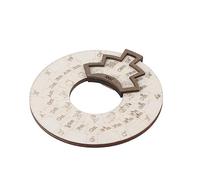 Wooden Melody Wheel Tool Wooden Melody Tool Musical Educational Rotating Circle of Fifths Wooden Wheel for Musicians Songwriter