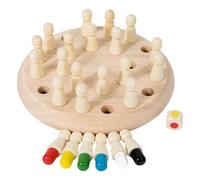 Wooden Memory Cognitive Development Toy for Kids Family Board Game & Color Recognition Training Ages 3+ Cognitive Ability Learning Toy for Children