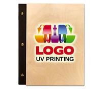 Wooden MENU Holder A4 Size Restaurant Pub Hotel Display Sign Natural with High Quality Print