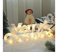 Wooden Merry Christmas Tabletop Decor, Elegant Merry Christmas Wood Cutout with Glitter, Wooden Christmas Table Sign, Christmas Centerpiece for Xmas Party Decor for Table Tiered Tray Mantel