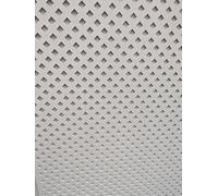 Wooden mesh Decorative Panel, Wall partition, Radiator Cover Grille, Cut-Outs, Kitchen Furniture, Laser Cut in 3mm Thick MDF (Size 1200mm x 620mm) Diamond Pattern D7 .Made in The UK. Primed White