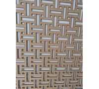 Wooden mesh decorative panel, wall partition, radiator cover grille, cut-outs, Kitchen furniture, laser cut in 6mm thick MDF (size 1200mm x 620mm) AL pattern. Made in the UK. (unprimed)