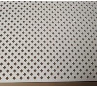 Wooden mesh Decorative Panel, Wall partition, Radiator Cover Grille, Cut-Outs, Kitchen Furniture, Laser Cut in 3mm Thick MDF (Size 1200mm x 620mm) Diamond D7. Made in The UK. (Primed White)