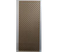 Wooden mesh Decorative Panel, Wall partition, Radiator Cover Grille, Cut-Outs, Kitchen Furniture, Laser Cut in 6mm Thick MDF (Size 1200mm x 500mm) Cross Pattern KZ2. Made in The UK. (unprimed)
