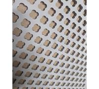 Wooden mesh Decorative Panel, Wall partition, Radiator Cover Grille, Cut-Outs, Kitchen Furniture, Laser Cut in 3mm Thick MDF (Size 1200mm x 620mm) Pattern K6. Made in The UK. (Primed White)