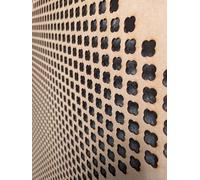 Wooden mesh laser cut in 3mm thick mdf decorative panel for radiator covers, partition walls and home made cabinets (various sizes) pattern (K6). Made in the UK. (Unprimed, 620mm x 600mm)