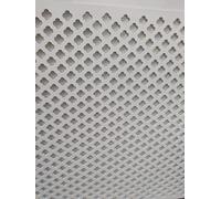 Wooden mesh laser cut in 3mm thick mdf decorative panel for radiator covers, partition walls and home made cabinets (various sizes) pattern (K6). Made in the UK. (Primed white, 1200mm x 620mm)