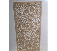 Wooden mesh laser cut in 3mm thick mdf decorative panel for radiator covers, partition walls and home made cabinets (various sizes) pattern (KPF). Made in the UK (Unprimed, 1200mm x 300mm)