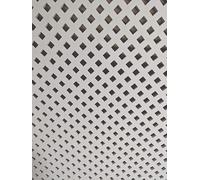 Wooden mesh laser cut in 6mm thick mdf decorative panel for radiator covers, partition walls and home made cabinets (various sizes) Diamond pattern (D7). Made in the UK (Primed white, 620mm x 300mm)