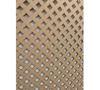 Wooden mesh laser cut in 6mm thick mdf decorative panel for radiator covers, partition walls and home made cabinets (various sizes) Diamond pattern (D3). Made in the UK. (Primed white, 1200mm x 300mm)