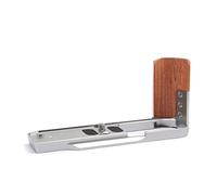 Wooden + Metal Hand Grip Quick Release Plate L Shaped Bracket Holder for Nikon Z FC Camera L Plate Enhanced Grip(Silver)