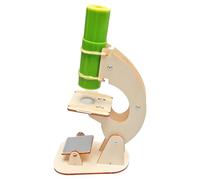 Wooden Microscope Assembly Model for Learners, 1pcs