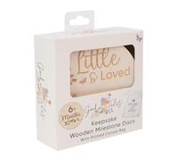 Wooden Milestone Discs with Bag Baby Newborn Keepsake Memories Pictures