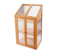 Wooden Mini Greenhouse With Polycarbonate Glazing