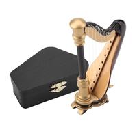 Wooden Mini Harp Instrument Model Ornament Musical instrument decorative ornaments