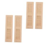 Wooden Miniature Blinds For 1/12 Dollhouses Decoration Small Shutters Window Realistic Furniture Scene Display Accessory Realistic Miniature Wooden Shutters