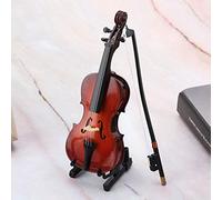 Wooden Miniature Cello Replica Musical Gifts Ornaments for Desk Decoration
