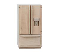 Wooden Miniature Fridge Model Figure For Dollhouses Decoration Great For Craft Model Project Decorative Furniture Dollhouses Collectible Item