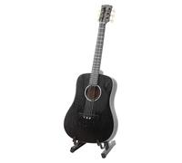 Wooden Miniature Guitar, Mini Guitar Model Music Instrument Miniature Replica Instrument Ornaments with Stand
