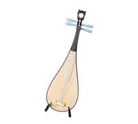 Wooden Miniature Pipa Model Traditional Retro Decorative Home Musical Instrument Ornament(Pipa 20CM)